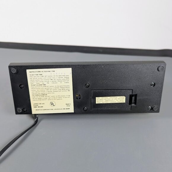 Vintage Spartus Hi Tech 1150 Digital Alarm Clock - WORKING! - Picture 6 of 7